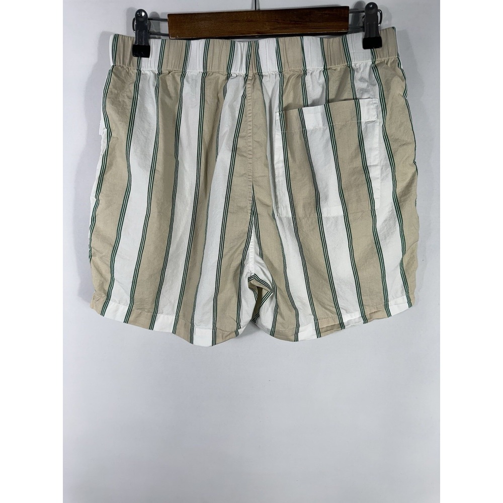 Onia Men's Small Multicolor Striped Poplin Pajama Shorts - Picture 9 of 10